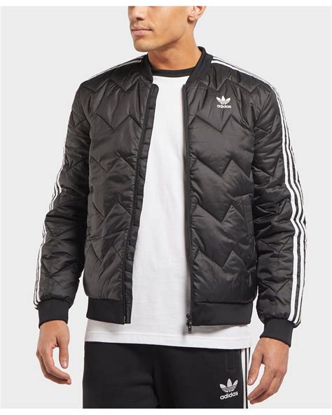 adidas sst zwart|adidas Men's Lifestyle SST Bomber Jacket .